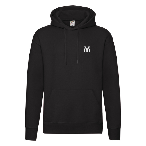 MyFIT Quests Black Hoodie FRONT LOGO